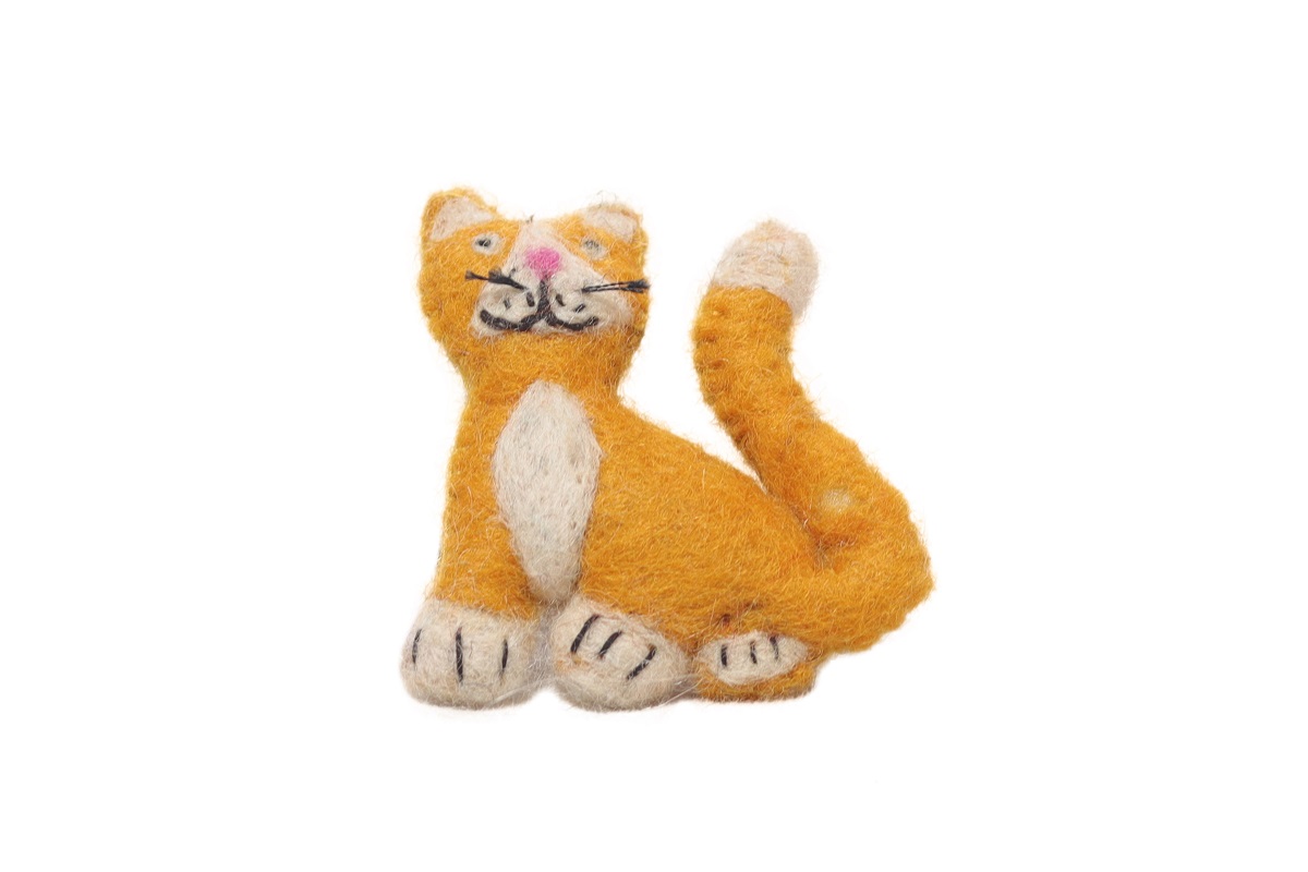 Handcrafted Felt Tiger Toy