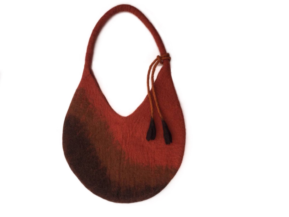 Woolen Red Side Bag